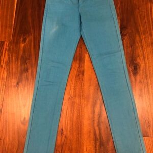 Le Chateau blue skinny jeans.